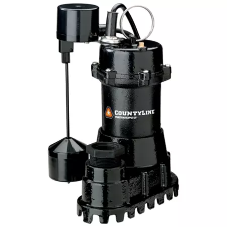 CountyLine 1/3 HP Cast Iron Electric Submersible Sump Pump with Vertical Switch 3 300 GPH Sump Pumps