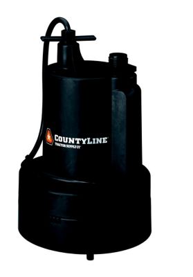 CountyLine 1/3 HP Electric Submersible Thermoplastic Utility Pump, 2,160 GPH