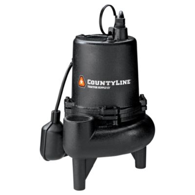 CountyLine 3/4 HP Cast-Iron Sewage Pump with Tethered Switch