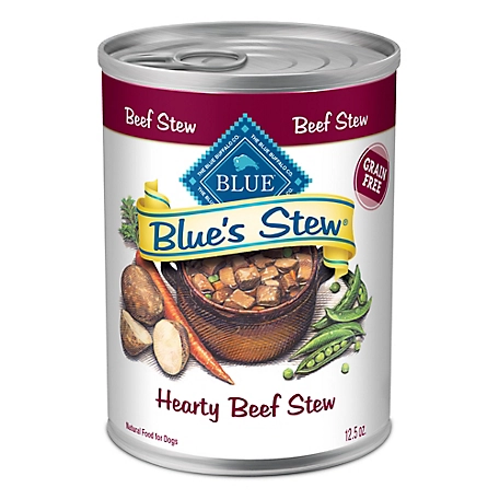 Blue Buffalo Blue's Stew Grain-Free Wet Dog Food, Made with Natural Ingredients, Hearty Beef Stew, 12.5 oz. Can