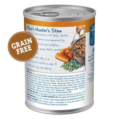 Image showing  Blue's Stew Natural Wet Dog Food, Made with Natural Ingredients, Hunter's Stew, 12.5-oz. Can