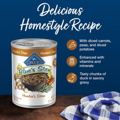 Image showing  Blue's Stew Natural Wet Dog Food, Made with Natural Ingredients, Hunter's Stew, 12.5-oz. Can