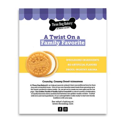 Image showing  Lick'n Crunch! Golden Vanilla & Vanilla Flavors Dog Treats, 13oz.