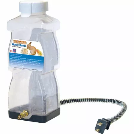 Agricultural Innovators 32 oz Heated Rabbit Plastic Water Bottle Small Animal Feeders