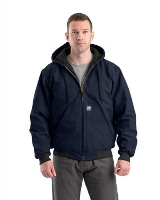 Berne Men's Duck Quilt-Lined Hooded Active Jacket