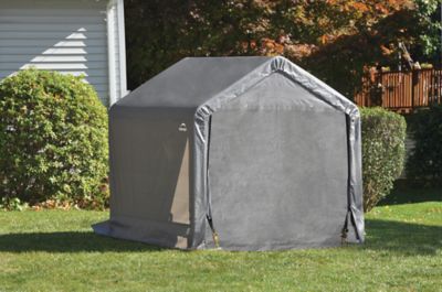 Image showing 7 th ShelterLogic 6 x 6 x 6ft. Shed-in-a-Box Peak Style Portable Shed, Gray