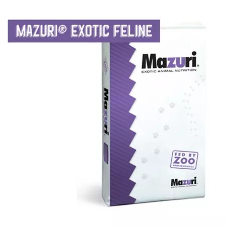 Mazuri Small Exotic Feline Foods 25 lb Bag Game Feed