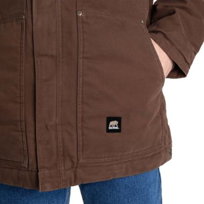 Image showing 4 th Berne Men's Washed Duck Quilt-Lined Insulated Chore Coat