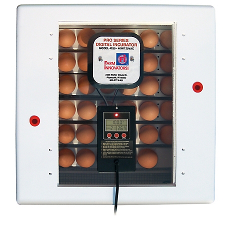 Farm Innovators 41-Egg Capacity Pro Series Circulated Air Incubator with Automatic Egg Turner