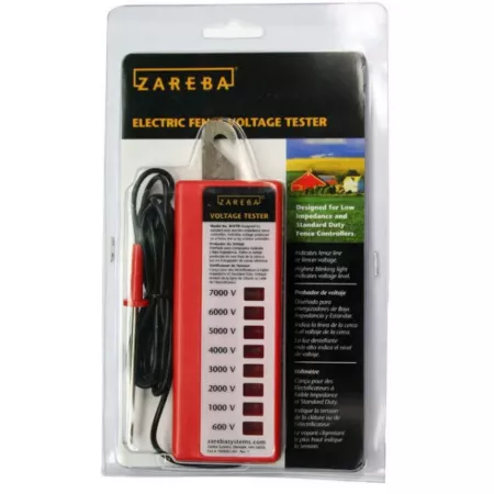 Zareba 8-Light Voltage Tester for Low Impedance and Standard Duty Energizers Displays 600-7000V Electric Fence Tools & Accessories