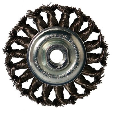 Hobart Knot Circular Wire Wheel, 4 x 5/8in.