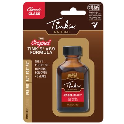 Image showing  1 oz. #69 Doe-in-Rut Lure Classic Glass Bottle