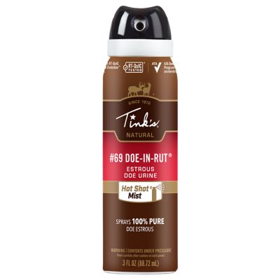 Tink's Hot Shot #69 Doe-in-Rut Lure Mist, 3 fl. oz.