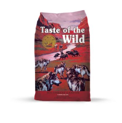 Taste of the Wild Southwest Canyon Canine Recipe with Wild Boar Dry Dog Food Our 3 dogs wouldn’t have anything else