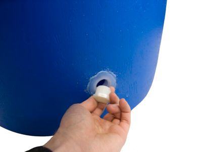 Image showing  Rain Barrel Big Blue 55 Gal