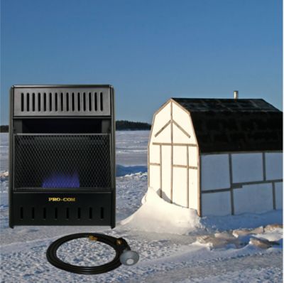 Image showing ProCom Liquid Propane Ventless Ice House Heater - 10,000 BTU, T-Stat Control - Model# ML100TBAHR
