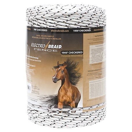 ElectroBraid 1,000 ft. x 784 lb. Horse Electric Fence Conductor