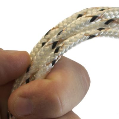 Image showing 6 th ElectroBraid 1,000 ft. x 784 lb. Horse Electric Fence Conductor Reel, Checkered