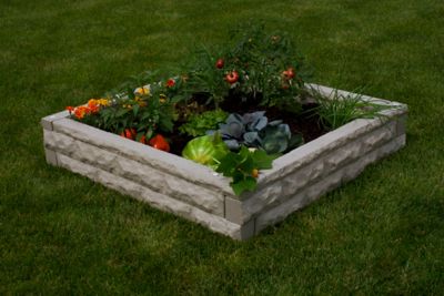 Image showing Garden Wizard Raised Bed Garden - Sandstone