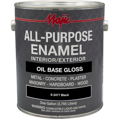 Majic 1 gal. Black All-Purpose Enamel Paint