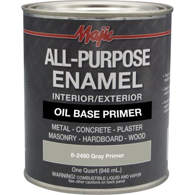 Majic 1 qt. Gray Primer All Purpose Enamel Shop Primer