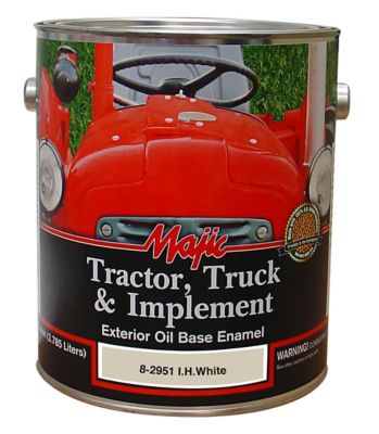 Majic 1 gal. White Tractor Truck & Implement Enamel Paint at