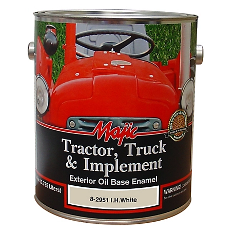 Majic 1 gal. IH White Tractor Truck & Implement Enamel Paint