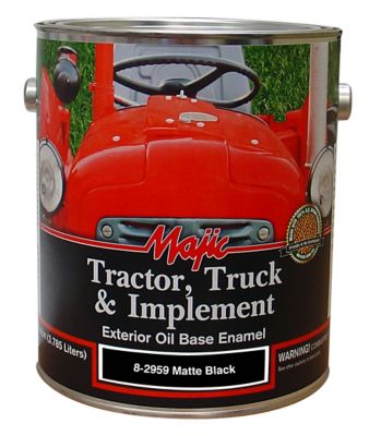 Majic 1 gal. Matte Black Tractor Truck & Implement Enamel Paint