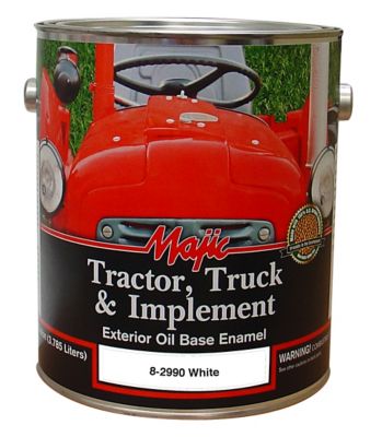 Majic 1 gal. White Tractor Truck & Implement Enamel Paint at