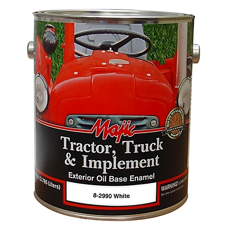 Majic 1 gal. White Tractor Truck & Implement Enamel Paint