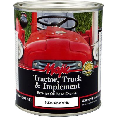 Majic 1 qt. Gloss White Tractor Truck & Implement Enamel Paint