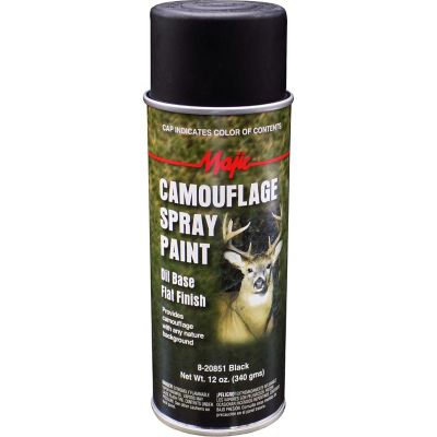 Majic 0.375 qt. Black Camouflage Spray Paint