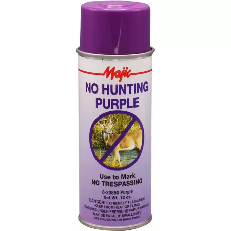 Majic 11 oz No Hunting Violet No Hunting Spray Paint Paint Catalysts & Hardeners