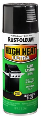 Rust-Oleum 12 oz. Black Specialty High-Heat Ultra 1200 Degree F. Spray Paint, Semi-Gloss
