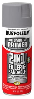 Rust-Oleum 12 oz. Gray Automotive 2-in-1 Filler and Sandable Primer, Flat