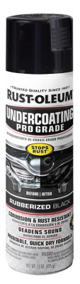 Rust-Oleum 15 oz. Black Automotive Professional-Grade Undercoating Spray, Flat