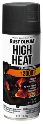 Rust-Oleum 12 oz. Black Automotive High-Heat 2000 Degree F. Spray Paint, Flat