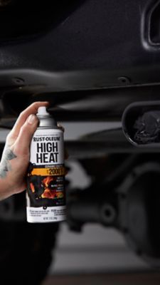 Image showing  12 oz. Black Automotive High-Heat 2000 Degree F. Spray Paint, Flat