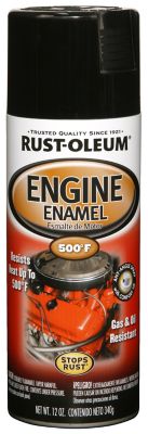 Rust-Oleum 12 oz. Black Automotive Engine Enamel Spray Paint, Gloss
