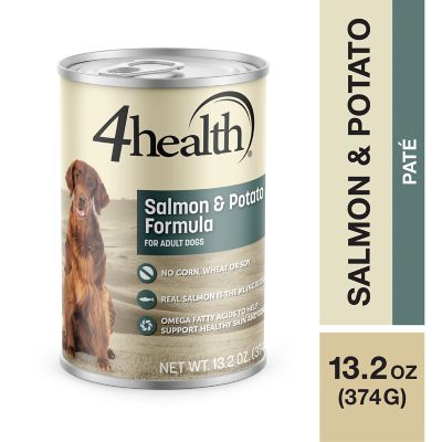 4health with Wholesome Grains Adult Salmon and Potato Recipe Wet Dog Food, 13.2 oz.