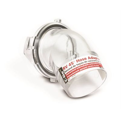 Camco C-Do 2 Clear 45-Degree Hose Adapter, 3 in.