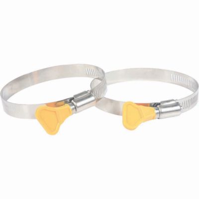 Camco 3 in. Sewer Hose Twist-It Clamp, 2-Pack