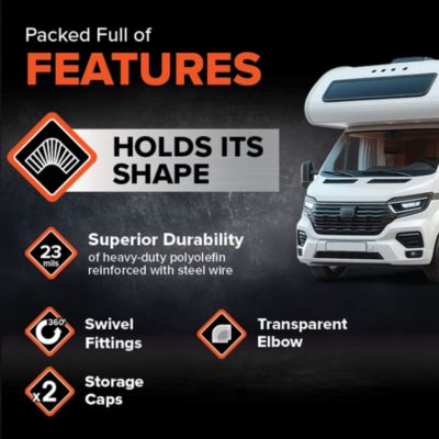 Image showing  RhinoFlex Sewer Hose Kit with Swivel Fittings, 15 ft.