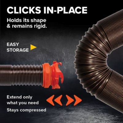 Image showing  RhinoFlex Sewer Hose Kit with Swivel Fittings, 15 ft.