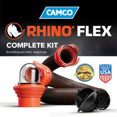 Image showing 7 th Camco RhinoFlex Sewer Hose Kit with Swivel Fittings, 15 ft.