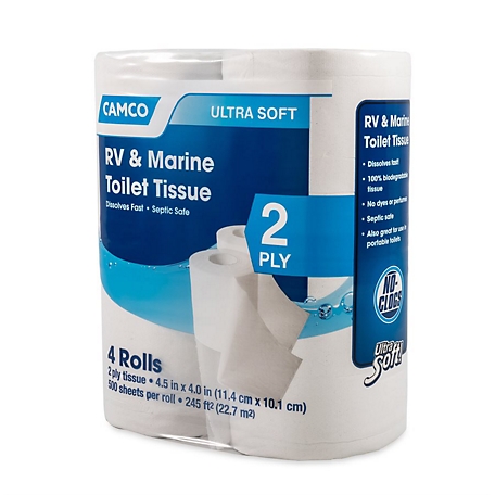 Standard Toilet Paper 2 Ply 4x4in 1Ct