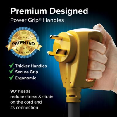 Image showing  25 ft. PowerGrip Electrical Power Extension Cord with Handle