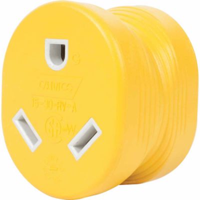 Image showing  15A Male to 30A Female 1-Outlet PowerGrip Adapter