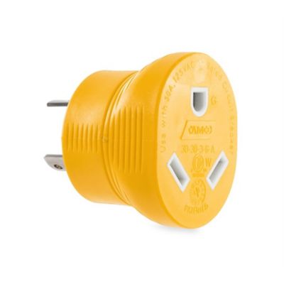 Image showing 12 th Camco 30M/30F AMP 3-Prong Generator Adapter