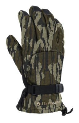 Carhartt Camo Suede Work Gloves, 1 Pair, Deep Wine Camo